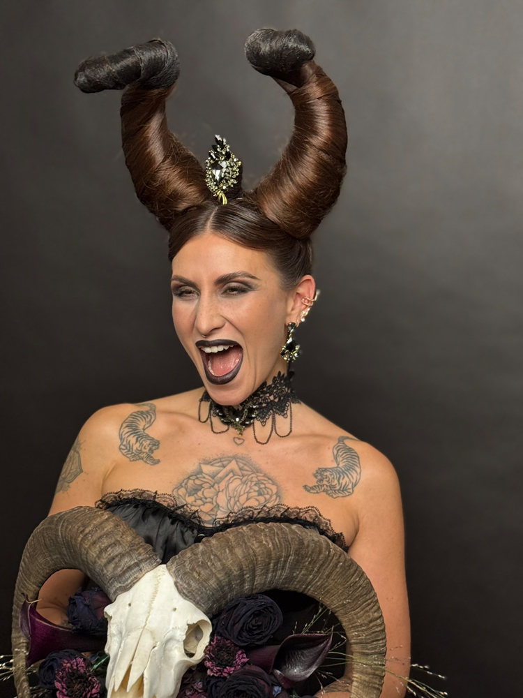 Nigreda beim Fotoshooting der Serie Jagdtrieb