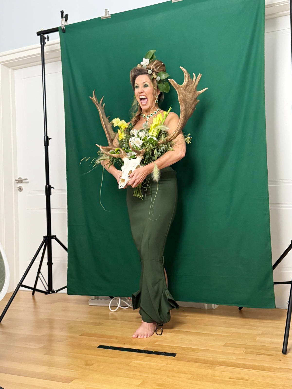 Beim Fotoshooting für die Serie Jagdtrieb